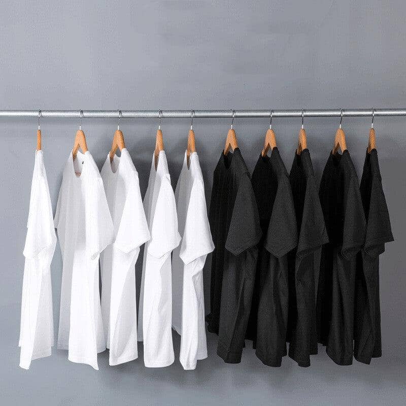 Solid Color Cotton T-Shirts Men's And Women's Short-sleeved T-shirts Icandoit1