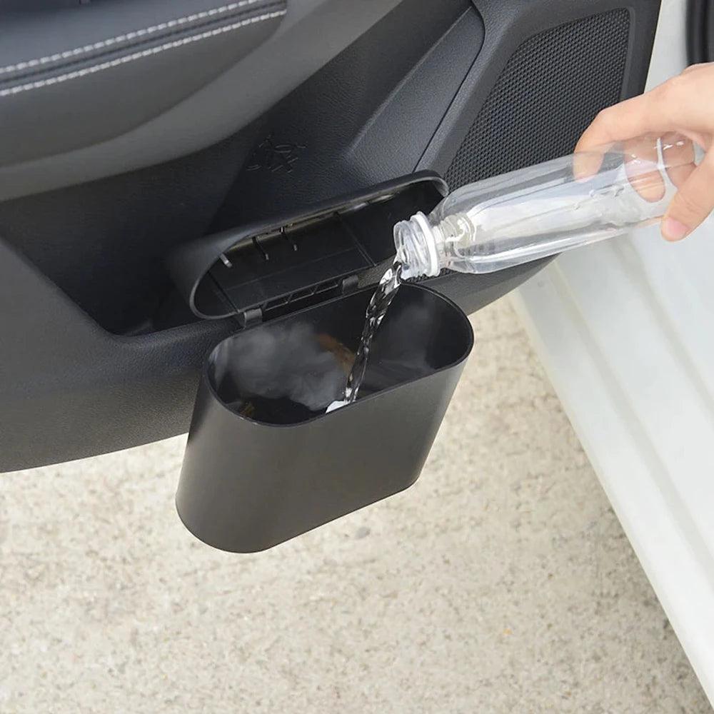 1L Car Interior Trash Bin – Mini Storage Case with Clip Holder