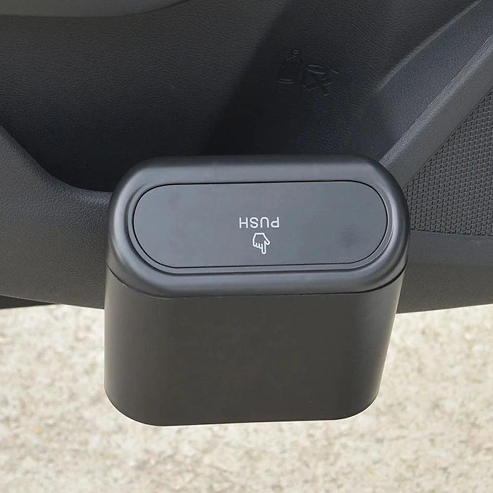1L Car Interior Trash Bin – Mini Storage Case with Clip Holder
