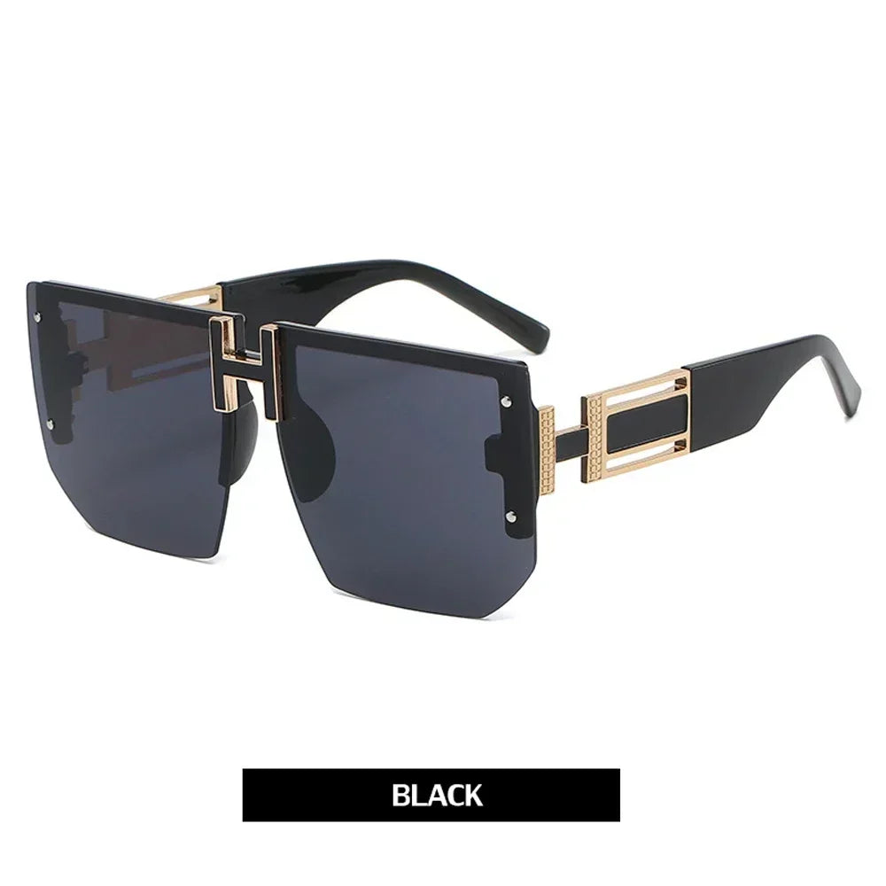 Rimless Luxury Square Sunglasses For Women