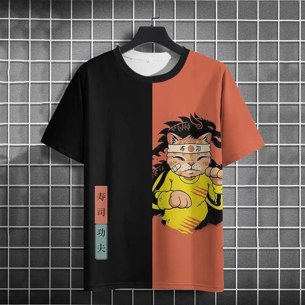 Unisex Samurai Cat 3D T-Shirt