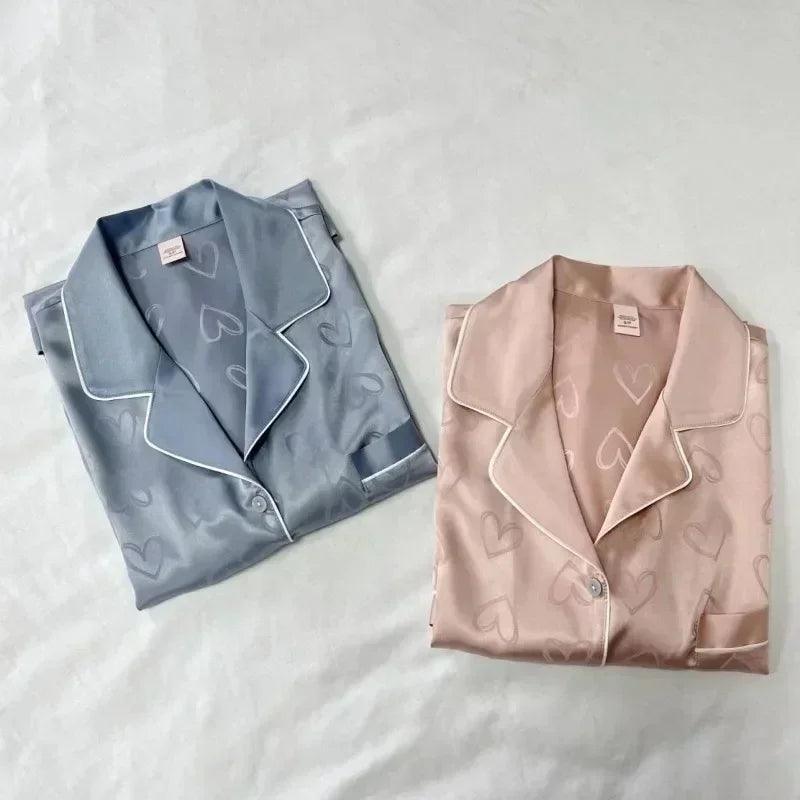 Women's Long Sleeve Pajama Set for Autumn and Winter