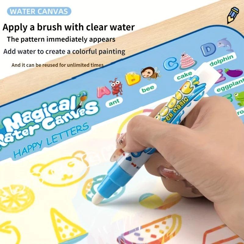 100x80CM Magic Water Drawing Mat – Reusable Doodle Board for Kids