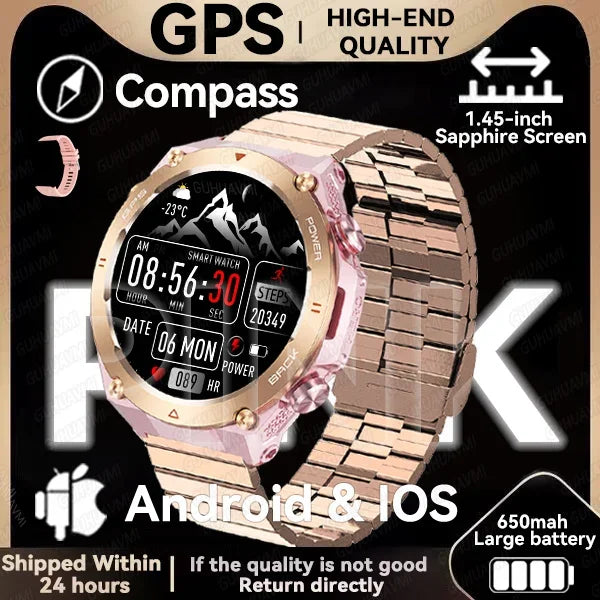GPS Smartwatch With 100 Sports Modes