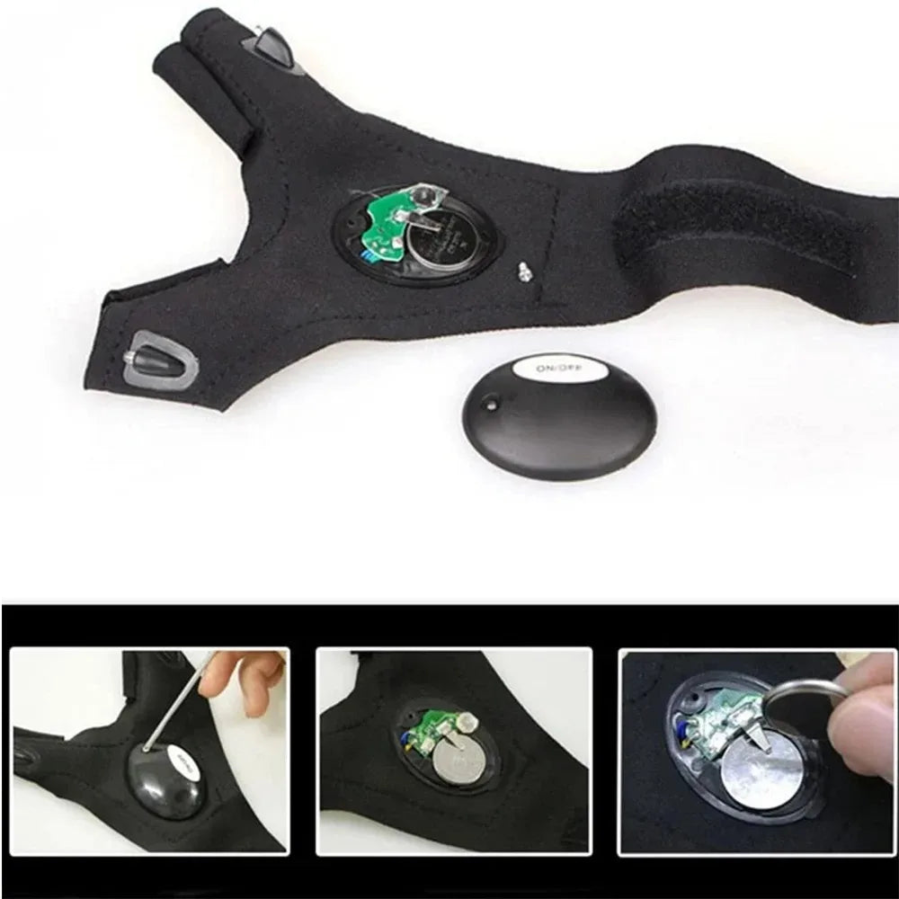 Waterproof Finger Flashlight Gloves