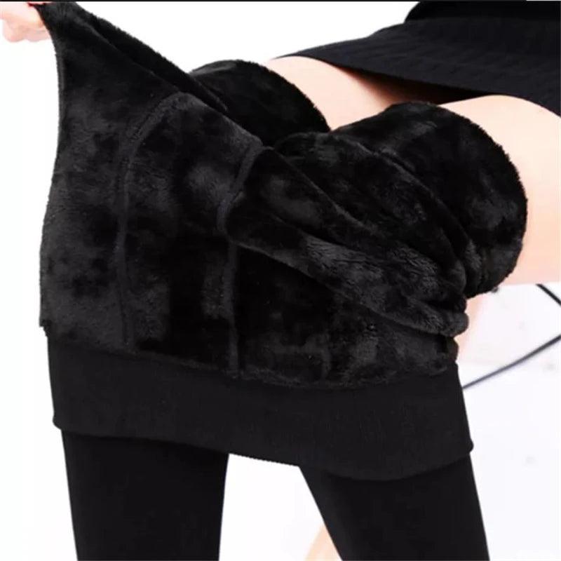 Winter Leggings For Women Warm Leggings Solid Color Velvet Leggings High Waist Leggings Stretchy Leggings