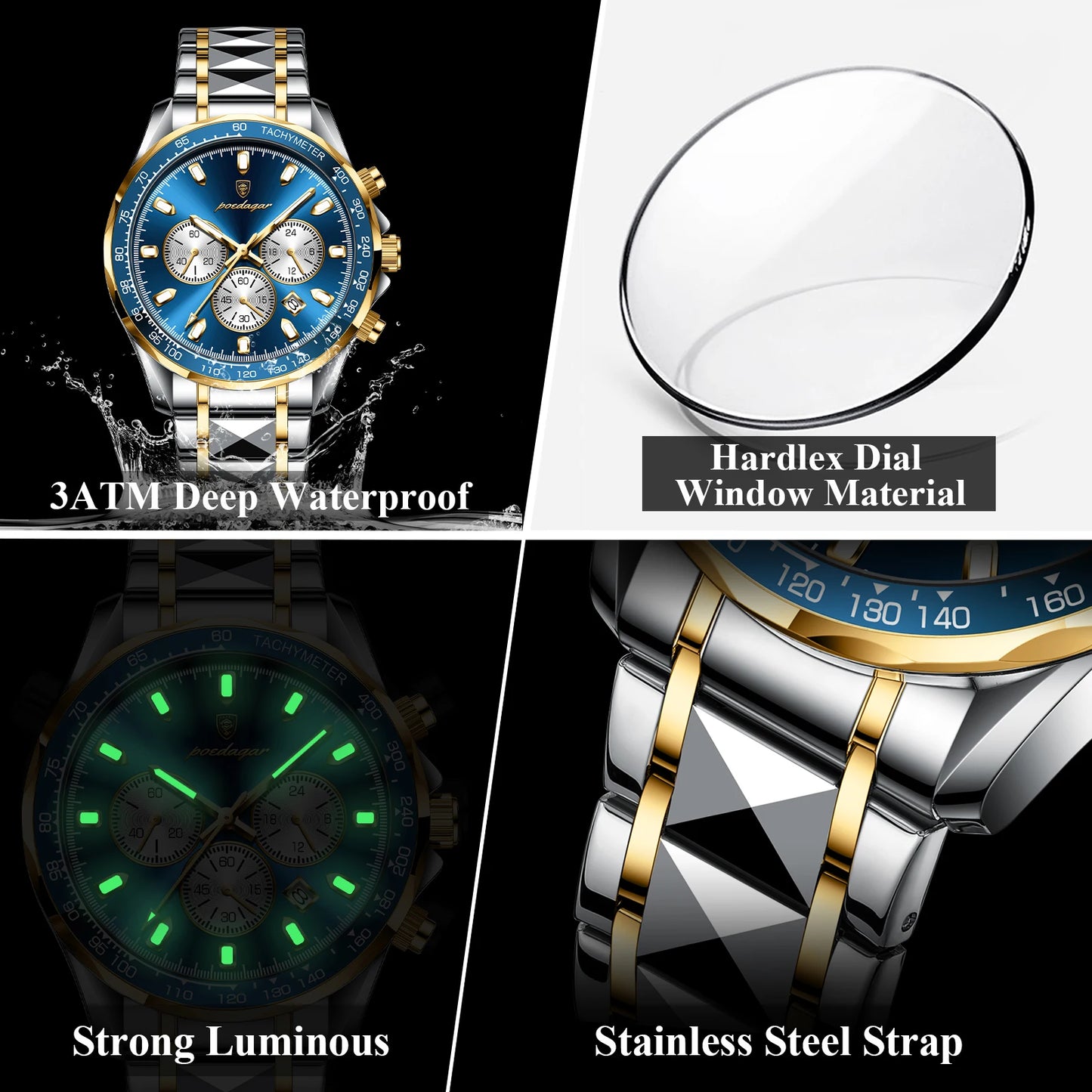 Luxury Stainless Steel Watch