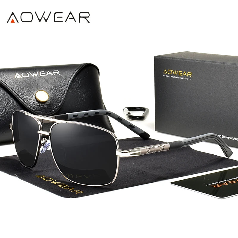 Retro Rectangle Driving Sunglasses