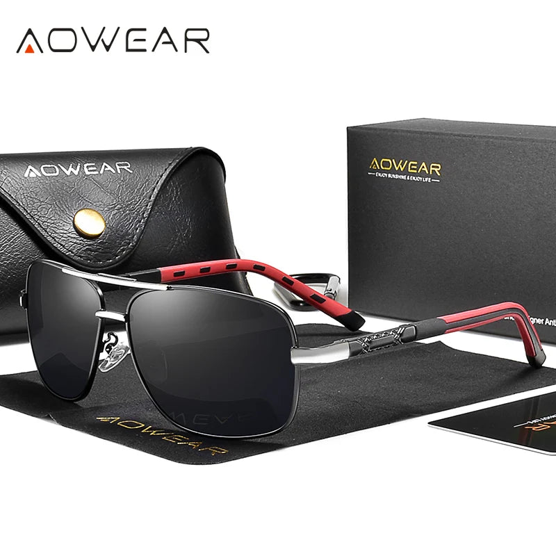 Retro Rectangle Driving Sunglasses