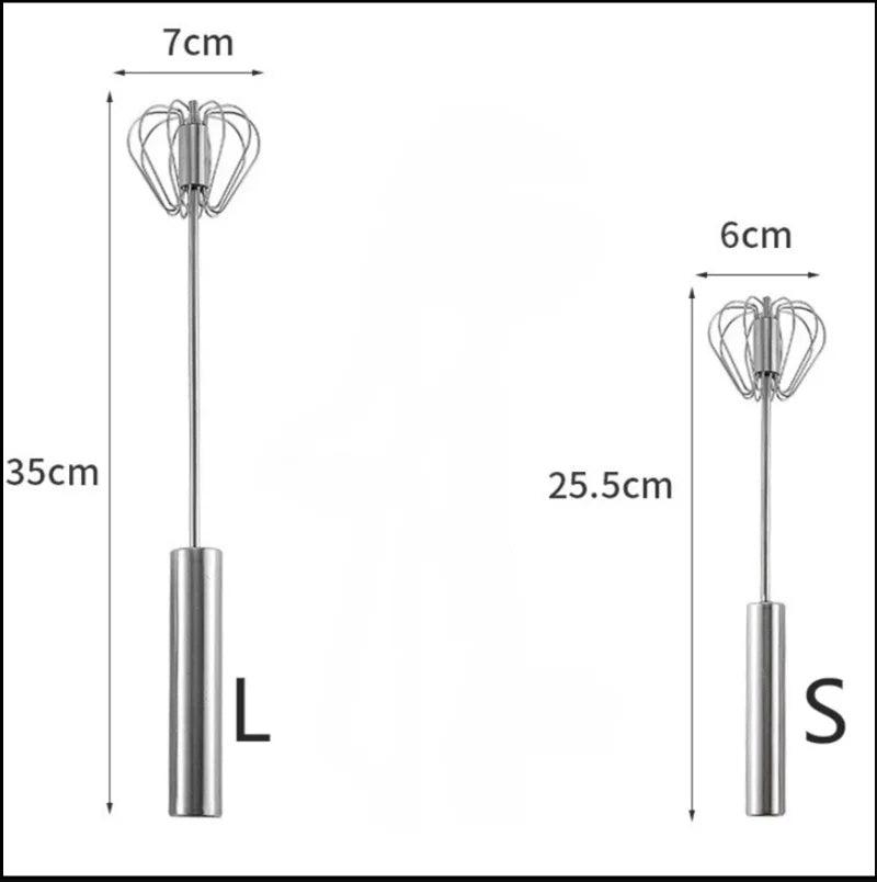 Stainless Steel Semi-Automatic Egg Beater