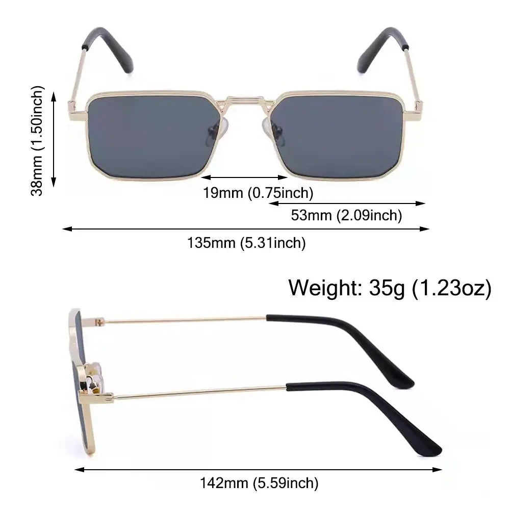 Metal Frame Retro Sunglasses