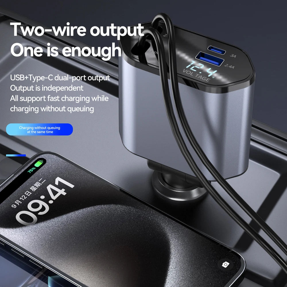 4-in-1 Car Charger