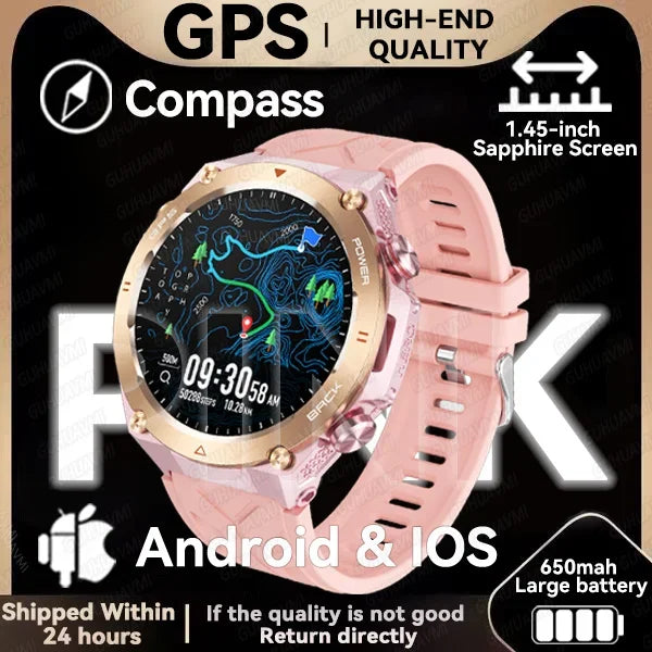 GPS Smartwatch With 100 Sports Modes