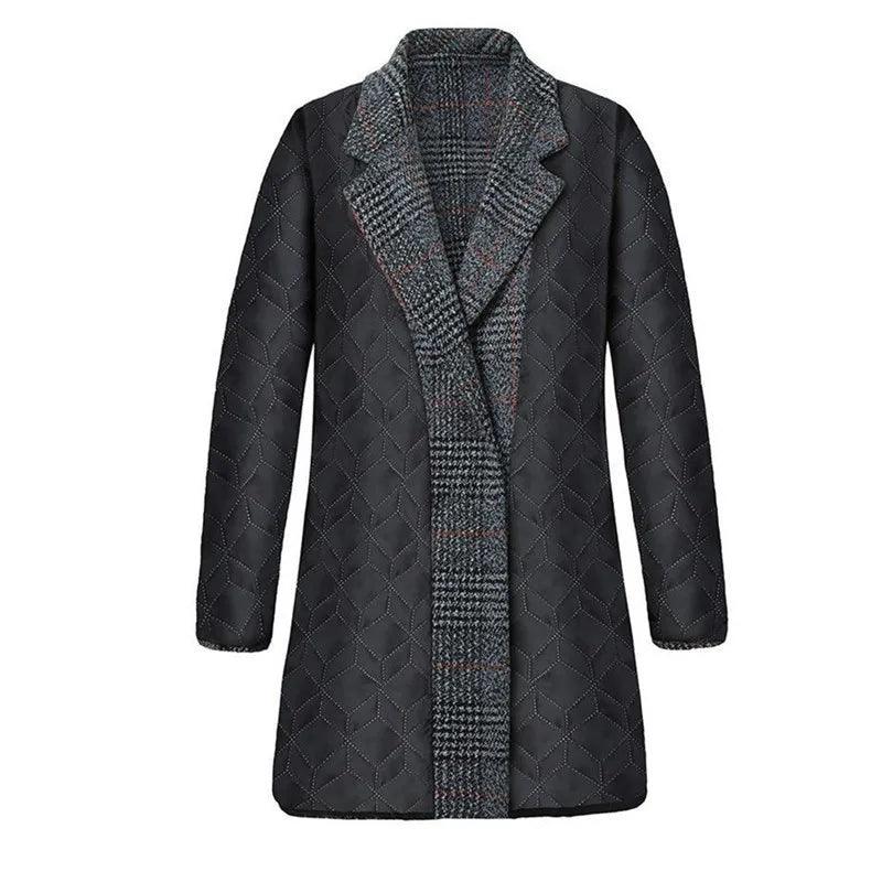 Plaid Wool Jacket Women’s Coat