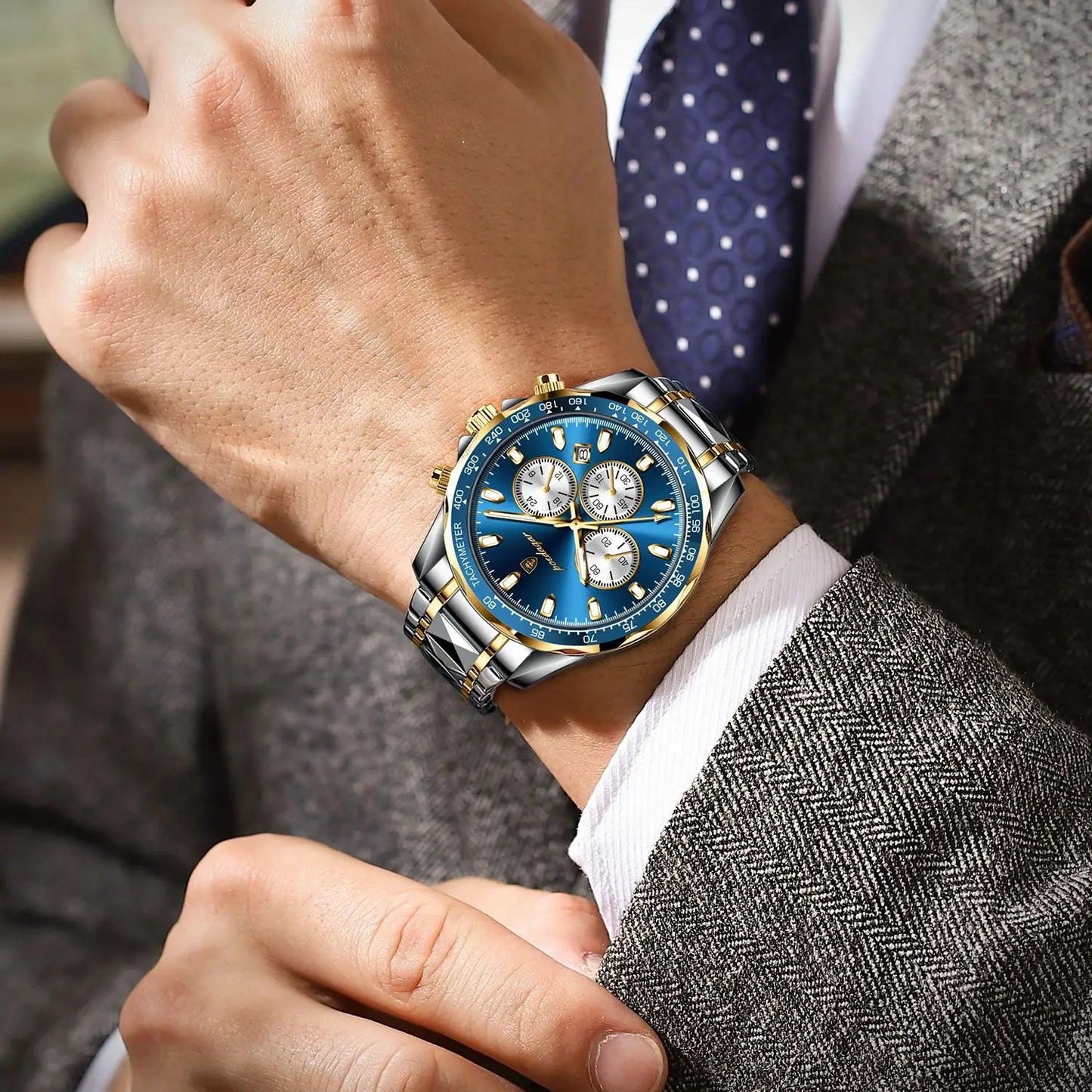 Luxury Stainless Steel Watch
