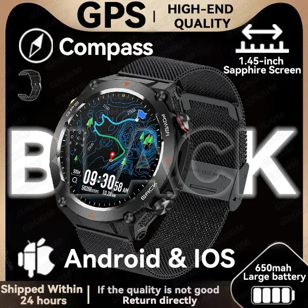 GPS Smartwatch With 100 Sports Modes