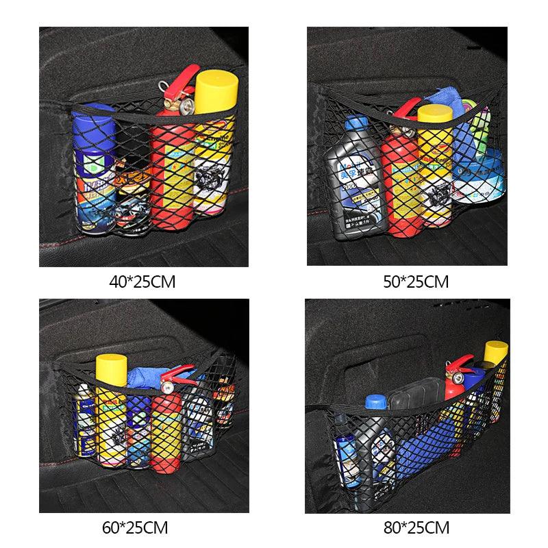 Car Trunk Organizer Net â?? Universal Elastic Mesh Storage Bag