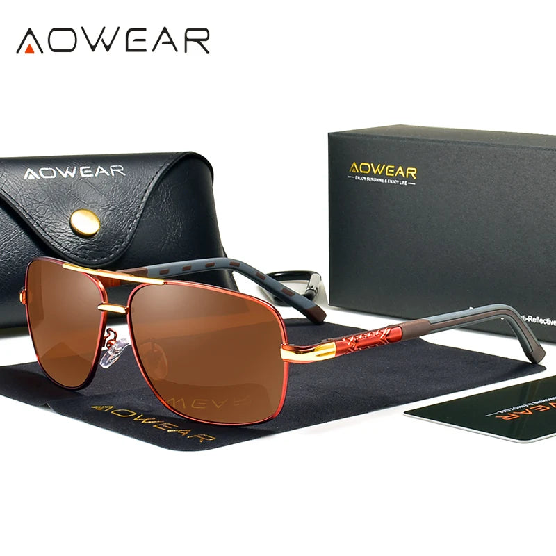 Retro Rectangle Driving Sunglasses