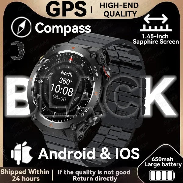 GPS Smartwatch With 100 Sports Modes