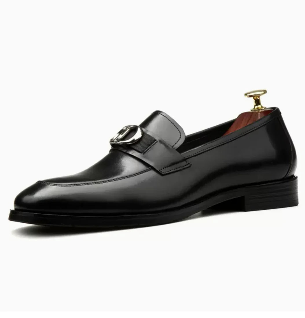 Men's Leather Slip-On Dress Shoes