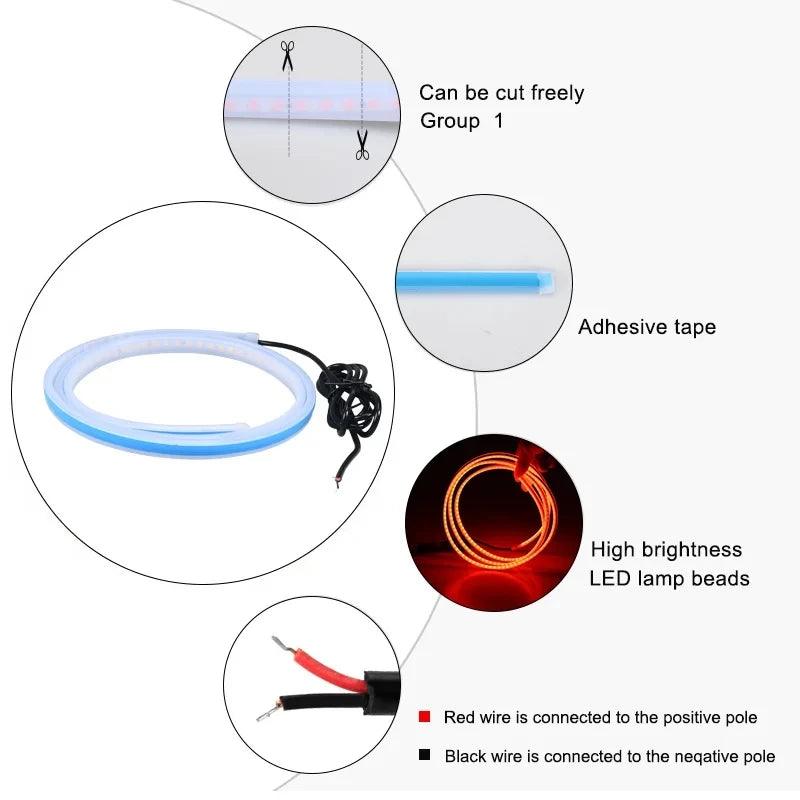 150cm LED Daytime Running Light – Car Hood Decorative Ambient Lamp