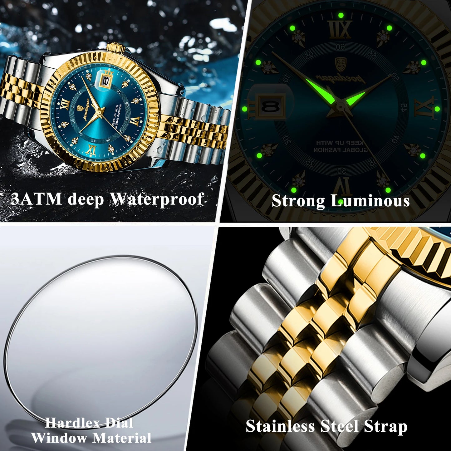 Luxury Wrist Watch Waterproof