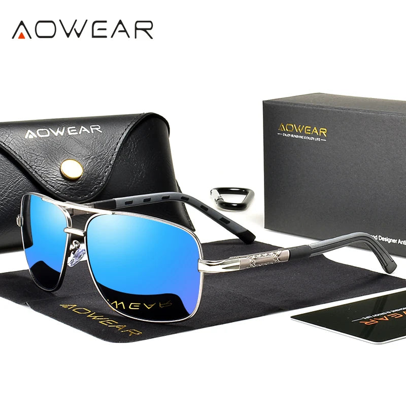 Retro Rectangle Driving Sunglasses