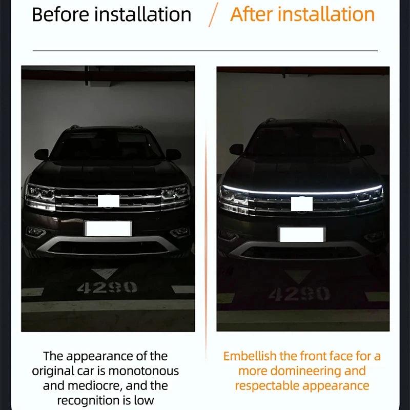150cm LED Daytime Running Light – Car Hood Decorative Ambient Lamp