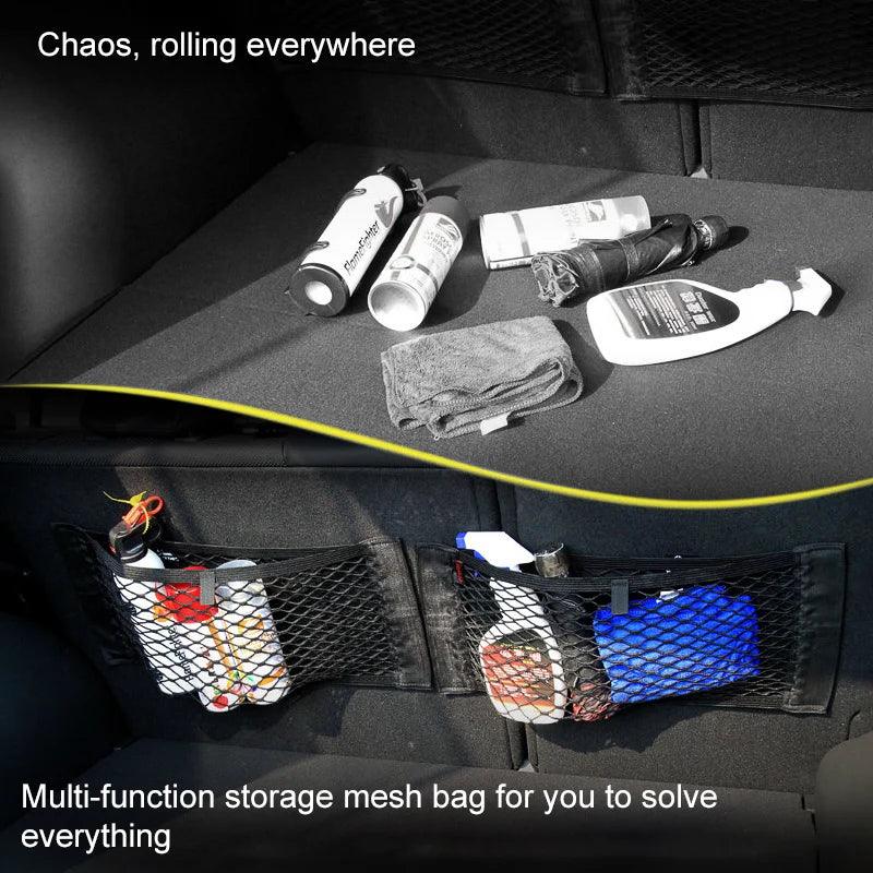 Car Trunk Organizer Net â?? Universal Elastic Mesh Storage Bag