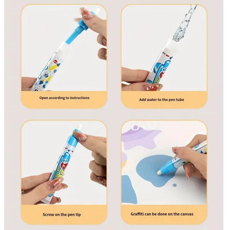 100x80CM Magic Water Drawing Mat – Reusable Doodle Board for Kids