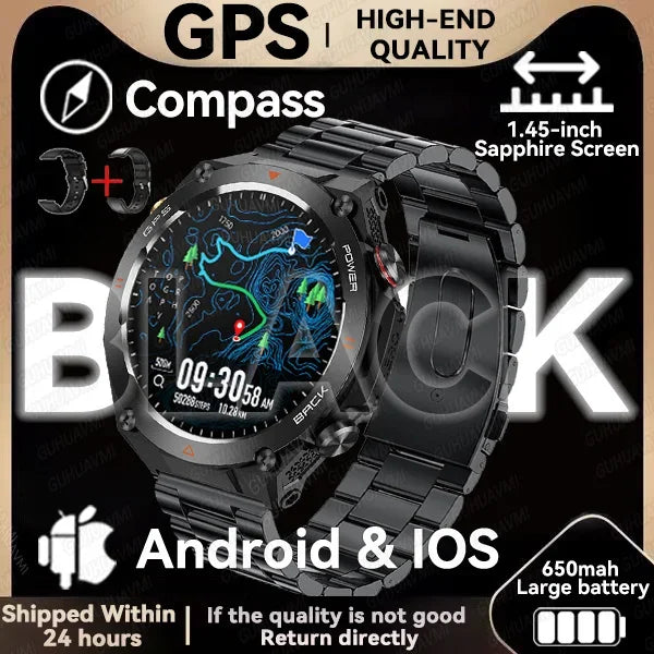 GPS Smartwatch With 100 Sports Modes