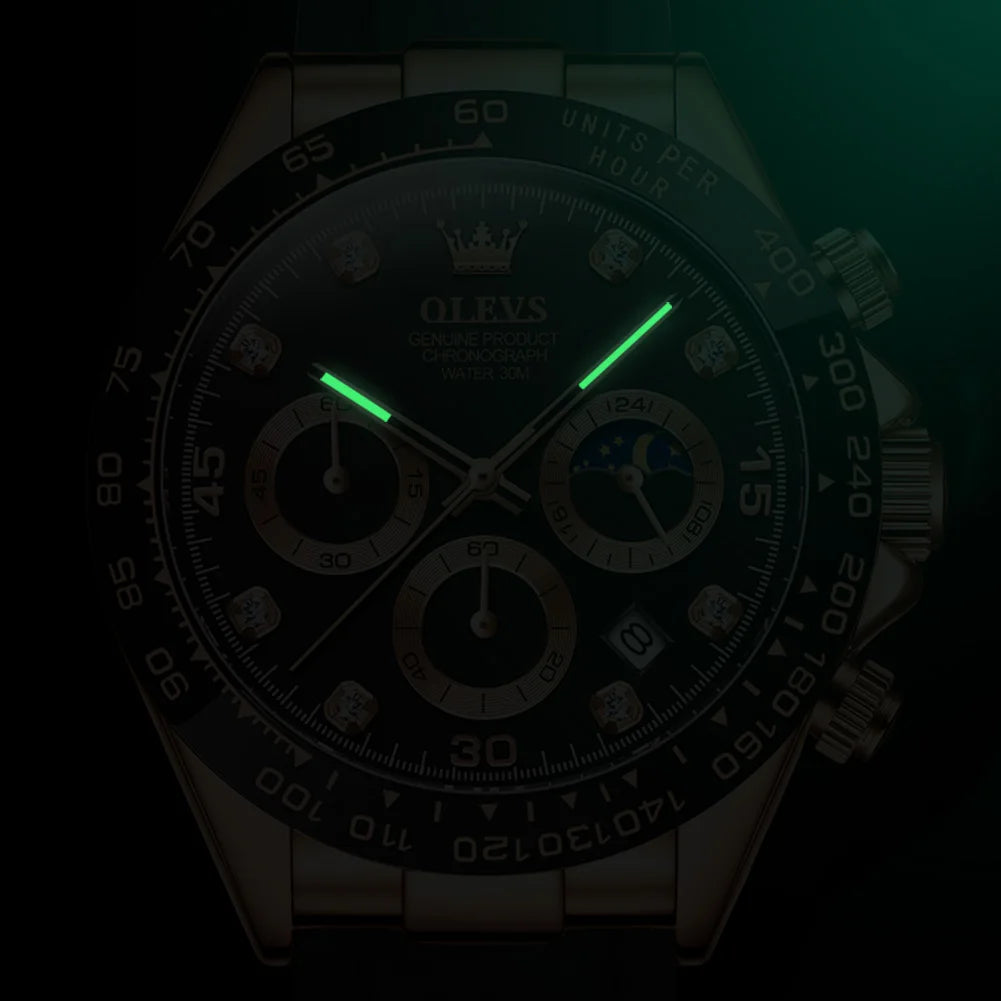 Luxury Watch With Multi functional Waterproof