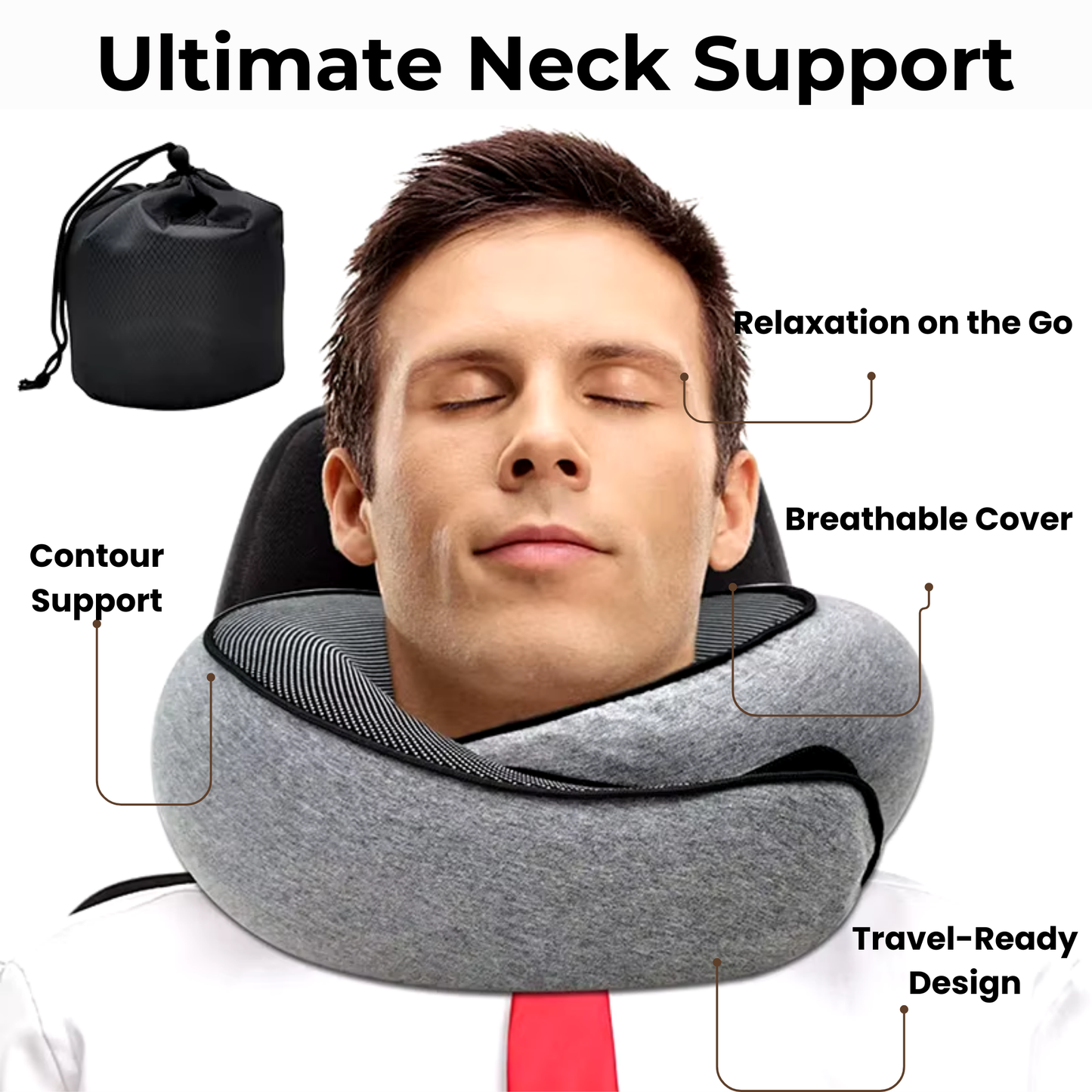 Memory Foam U-Shaped Neck Pillow