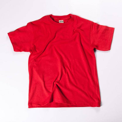 Solid Color Cotton T-Shirts Men's And Women's Short-sleeved T-shirts Icandoit1 Red 2XL 