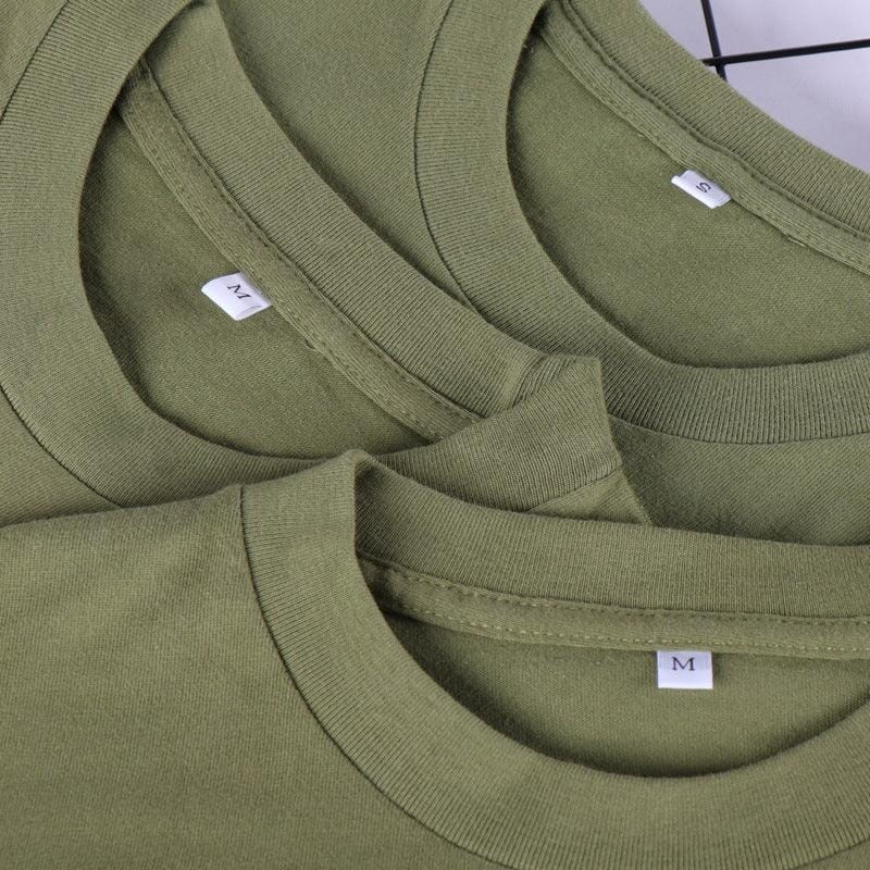 Solid Color Cotton T-Shirts Men's And Women's Short-sleeved T-shirts Icandoit1 Matcha green 2XL 