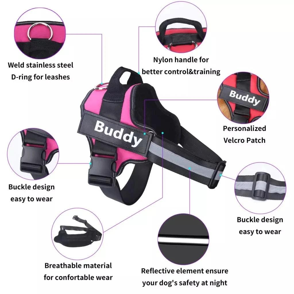 Personalized Dog Harness Reflective Vest