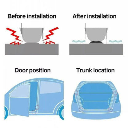 Universal Anti-Shock Silicone Car Door Pads – Noise Buffer & Collision Protection