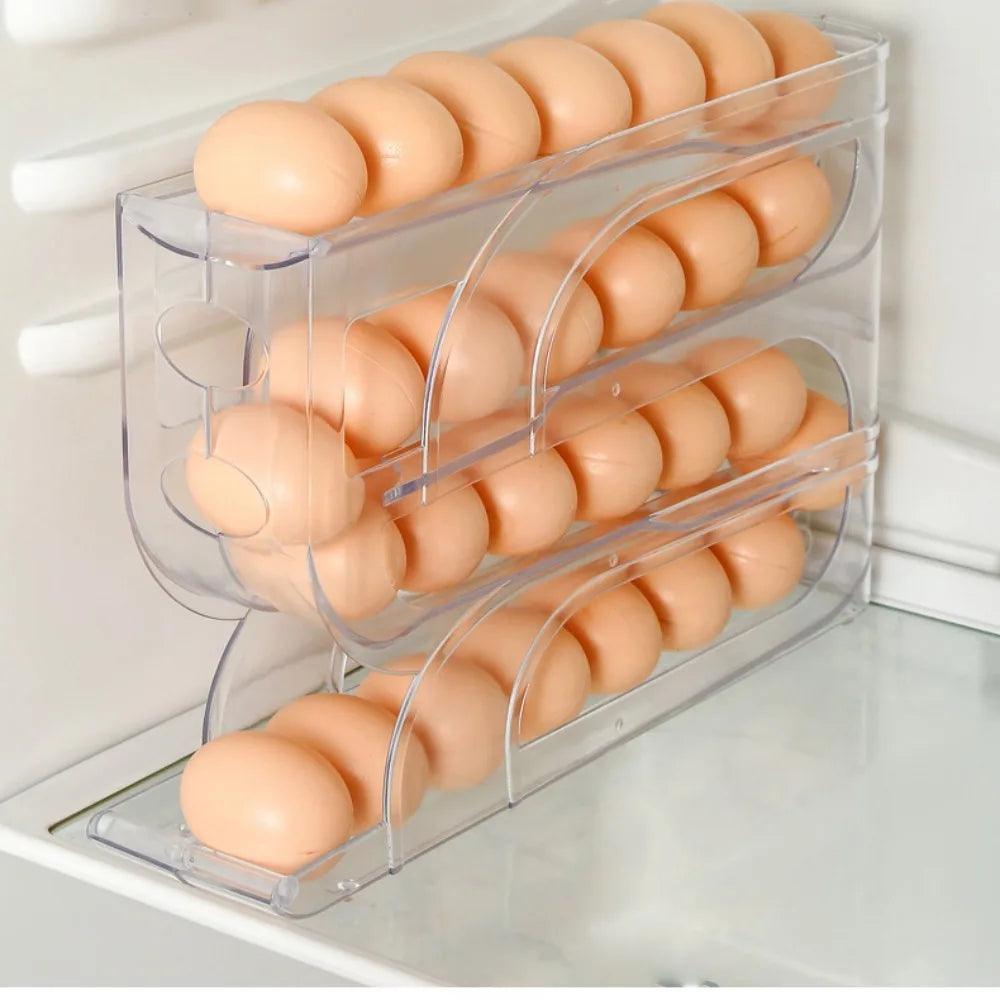 3/4 Layer Automatic Egg Roller Rack – Space-Saving Organizer