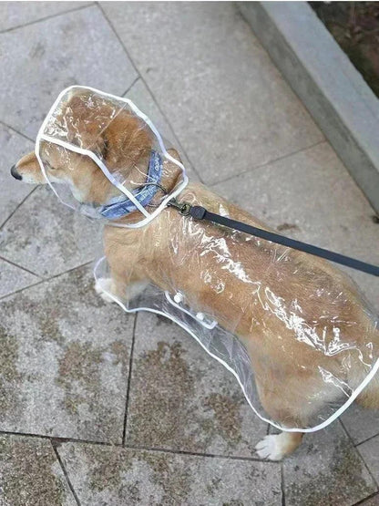 Waterproof Clear Pet Raincoat for Dogs