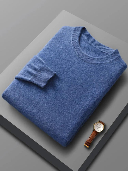 100% Merino Wool Men's Cashmere Knit Pullover