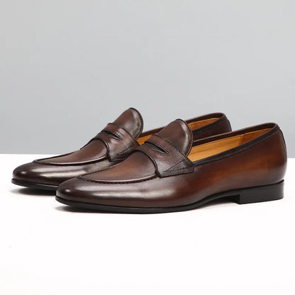 Italian Suede Leather Men's Loafers