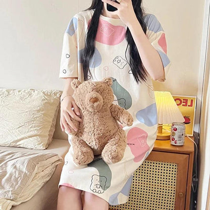 Cartoon Short Sleeve Pajama Set