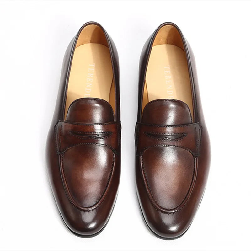 Italian Suede Leather Men's Loafers