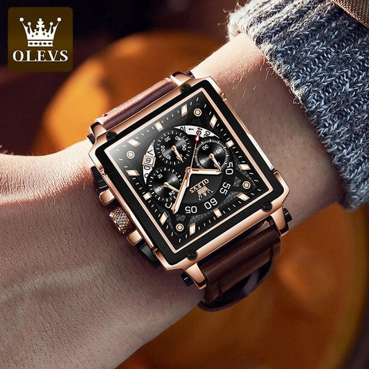 Luxury Waterproof Square Watch