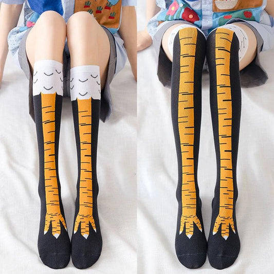 Funny Chicken Paw Over-Knee Stockings