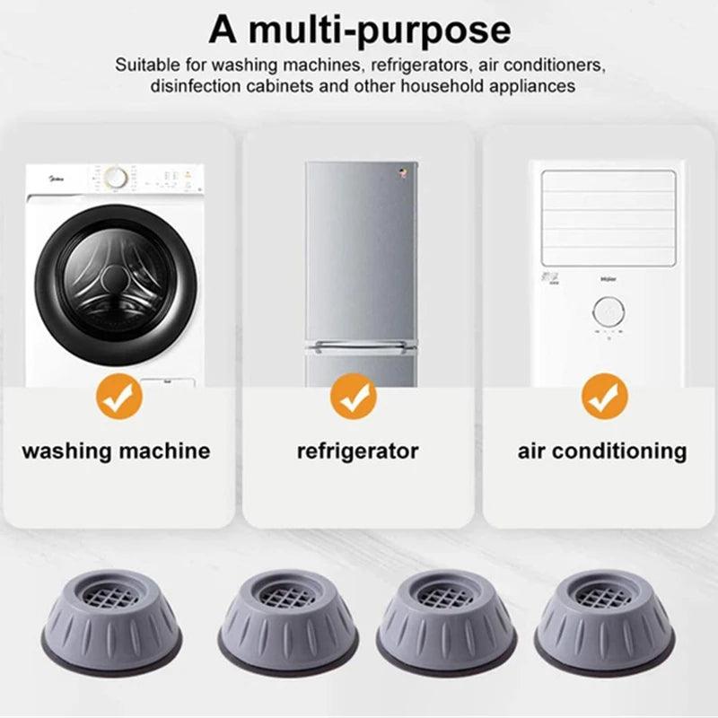 4Pcs Anti-Vibration Feet Pads – Waterproof Skid Raiser Mat for Appliances