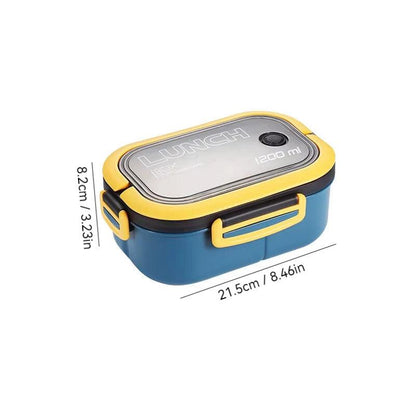 Student Lunch Box Heated Double Layer PP Plastic