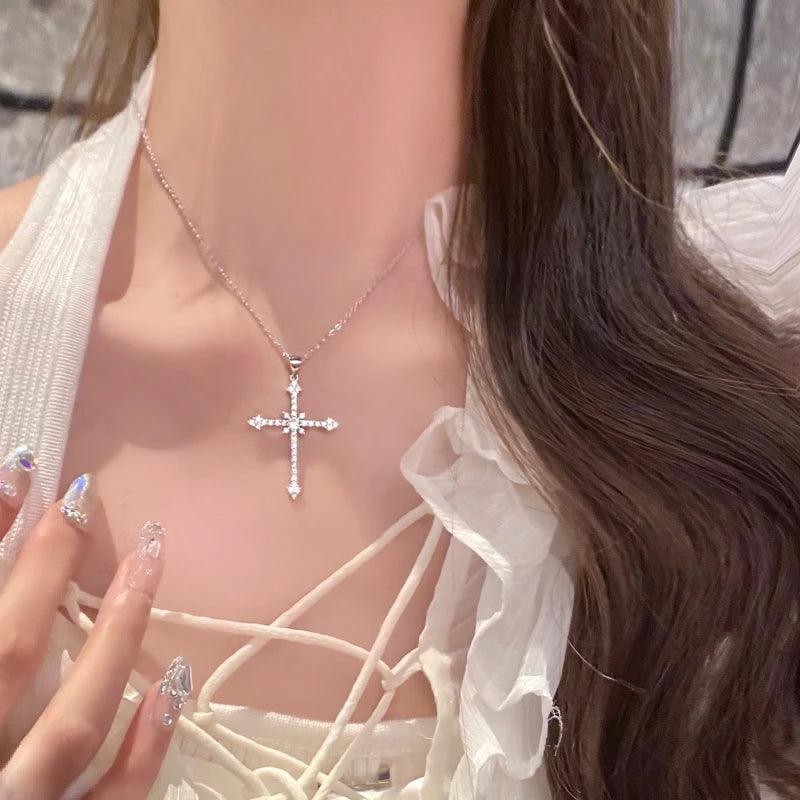 Crystal Cross Necklace