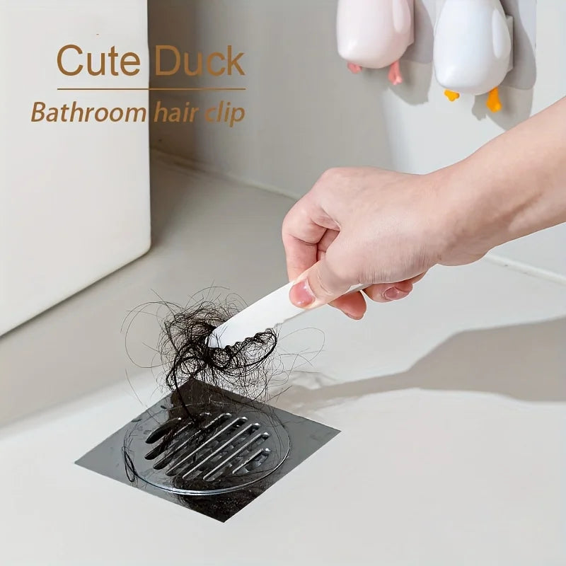 2-in-1 Cute Duck Shaped Double-head Design Cleaning Clip