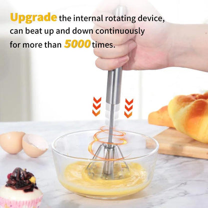 Stainless Steel Semi-Automatic Egg Beater
